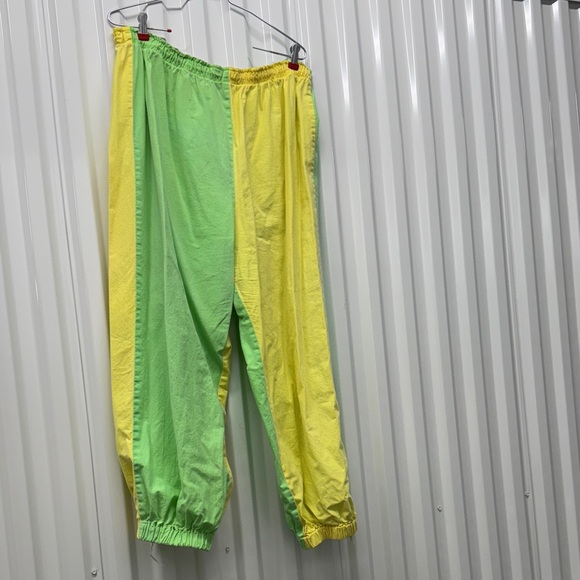 Bold Green and Yellow Joggers - Picture 2 of 4